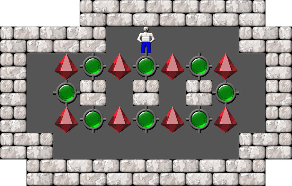 Sokoban Mass Remodel level 1464